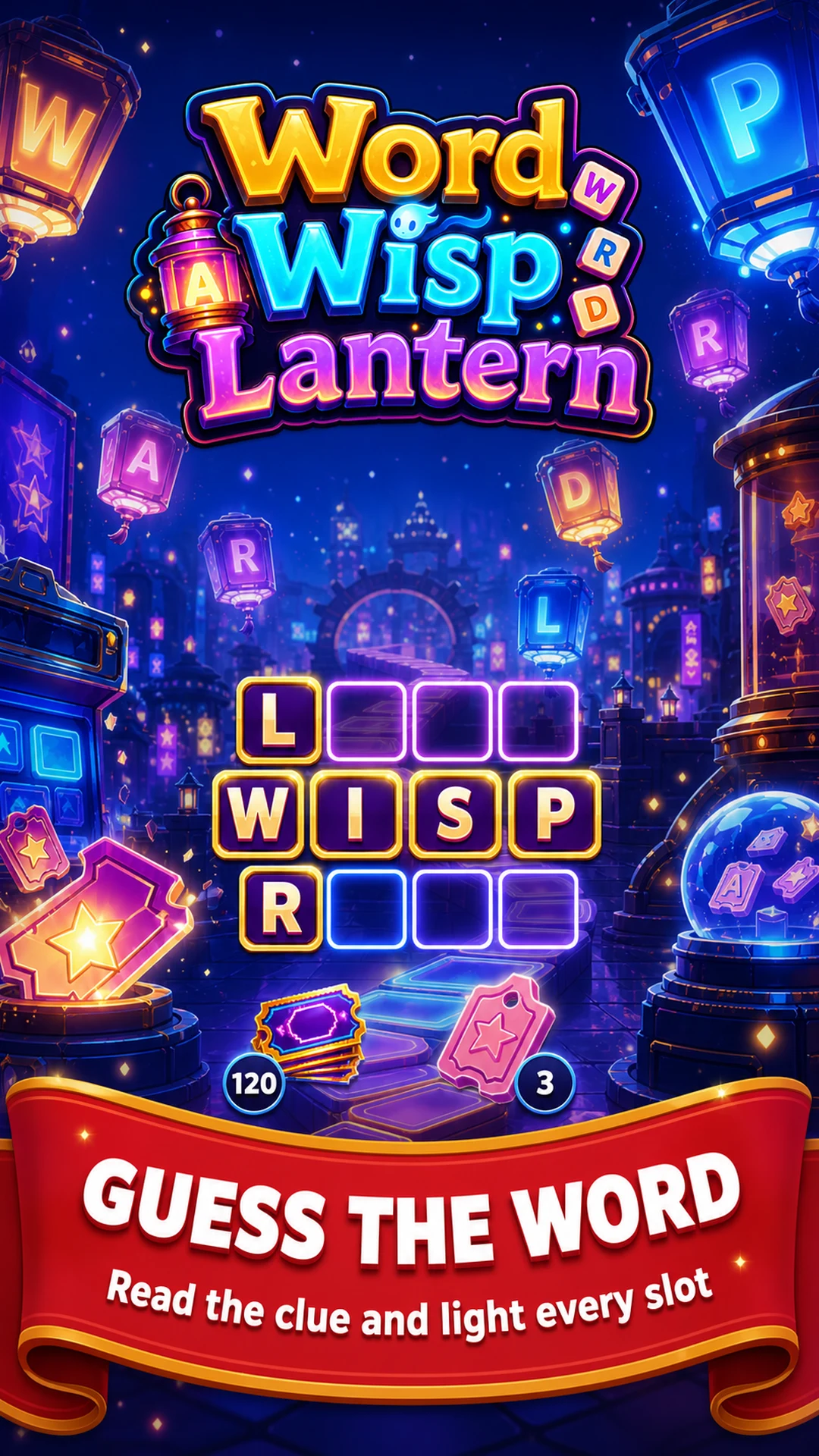 Word Wisp Lantern: Puzzle screenshot