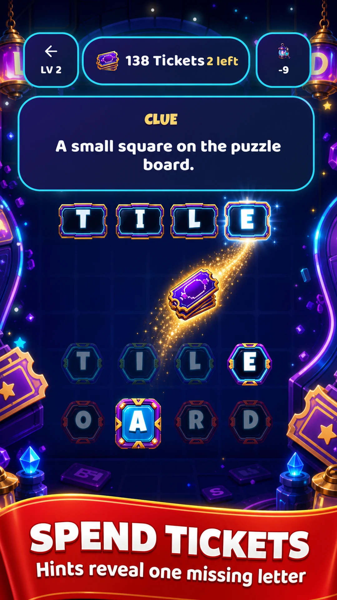 Word Wisp Lantern: Puzzle screenshot